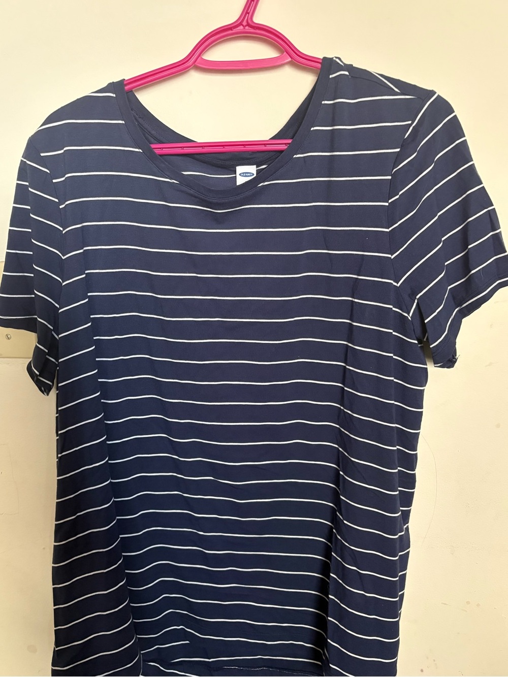 Old Navy Classic Navy Striped Women’s Tee size XL